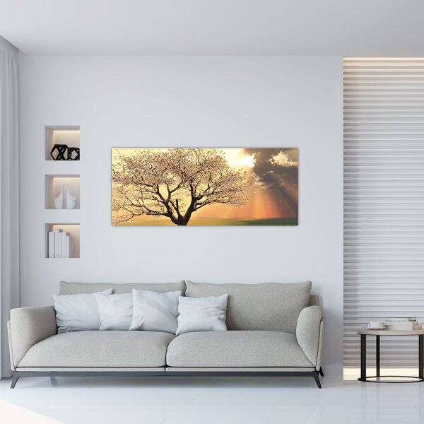 Slika stabla na livadi (120x50 cm)