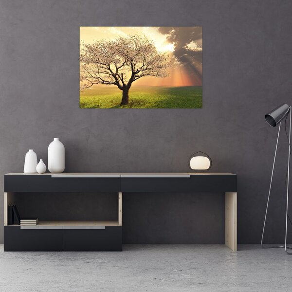 Slika stabla na livadi (90x60 cm)