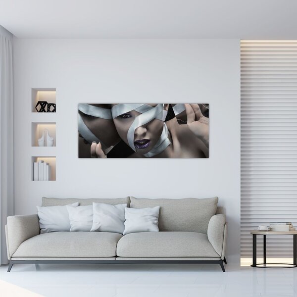 Slika žene s vrpcom (120x50 cm)