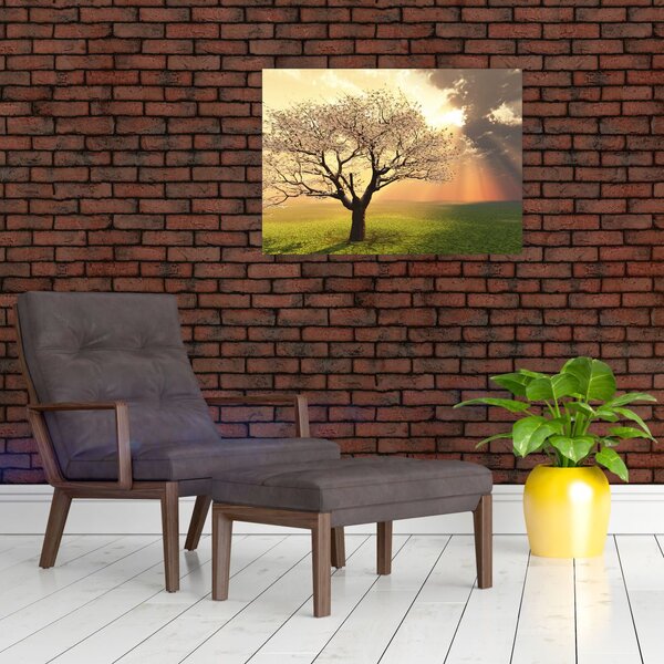 Slika stabla na livadi (70x50 cm)