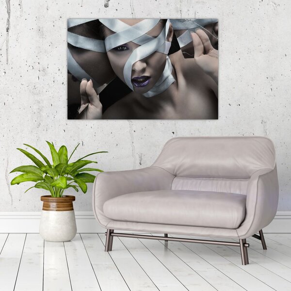 Slika žene s vrpcom (90x60 cm)