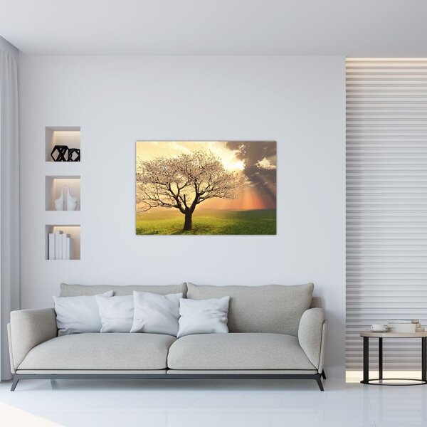 Slika stabla na livadi (90x60 cm)