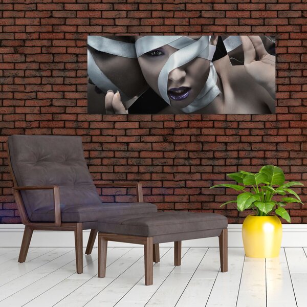 Slika žene s vrpcom (120x50 cm)