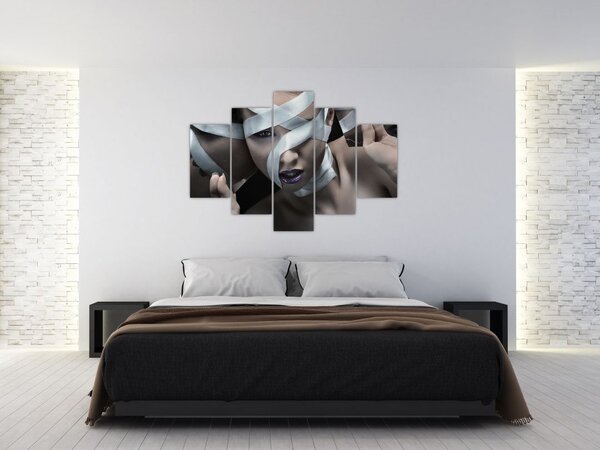 Slika žene s vrpcom (150x105 cm)