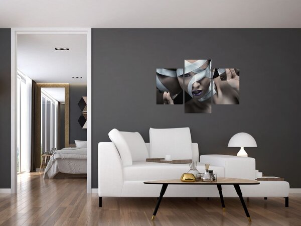 Slika žene s vrpcom (90x60 cm)