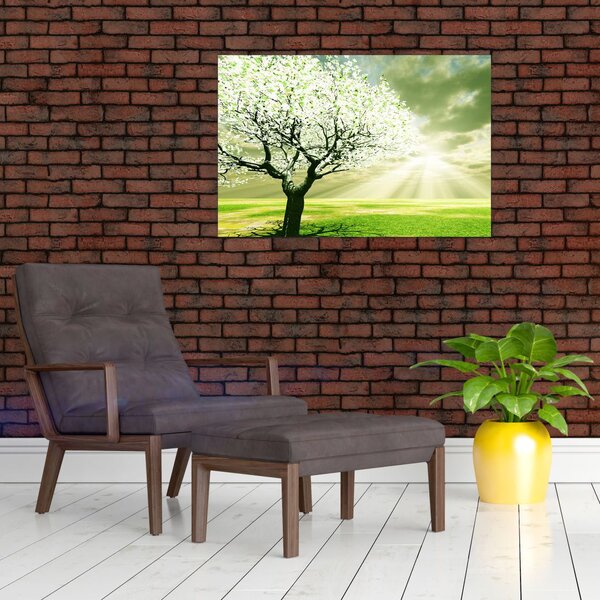 Slika stabla na livadi (90x60 cm)