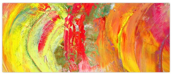 Slika apstrakcije - slikanje (120x50 cm)