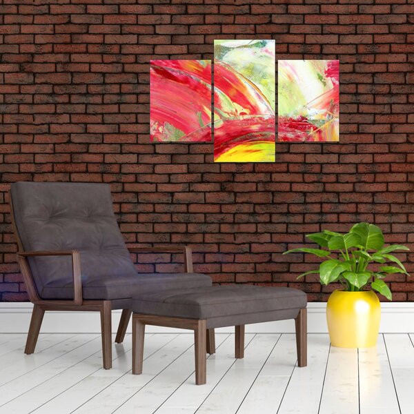 Slika apstrakcije - slikanje (90x60 cm)