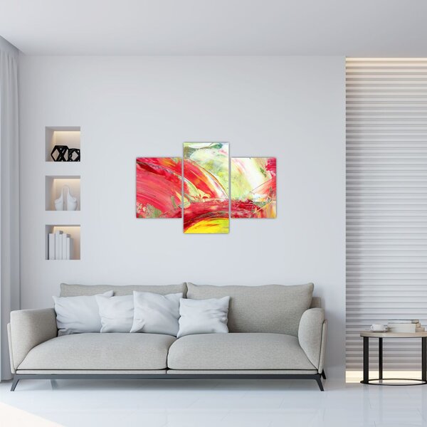 Slika apstrakcije - slikanje (90x60 cm)
