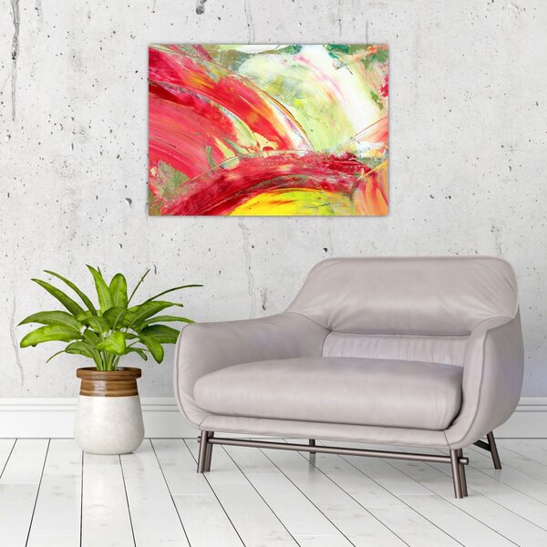 Slika apstrakcije - slikanje (70x50 cm)