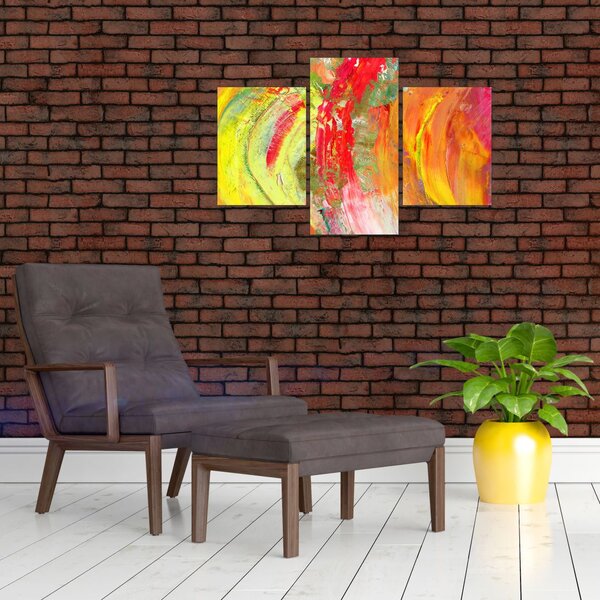 Slika apstrakcije - slikanje (90x60 cm)