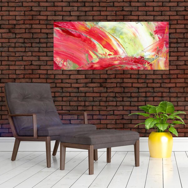 Slika apstrakcije - slikanje (120x50 cm)
