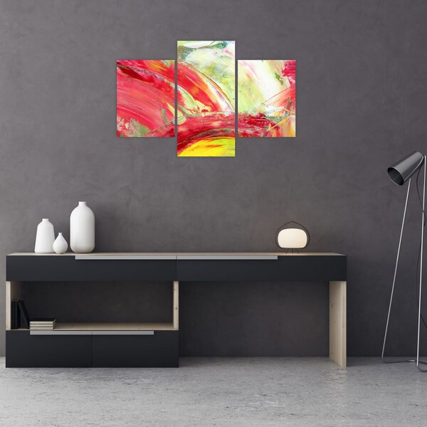 Slika apstrakcije - slikanje (90x60 cm)