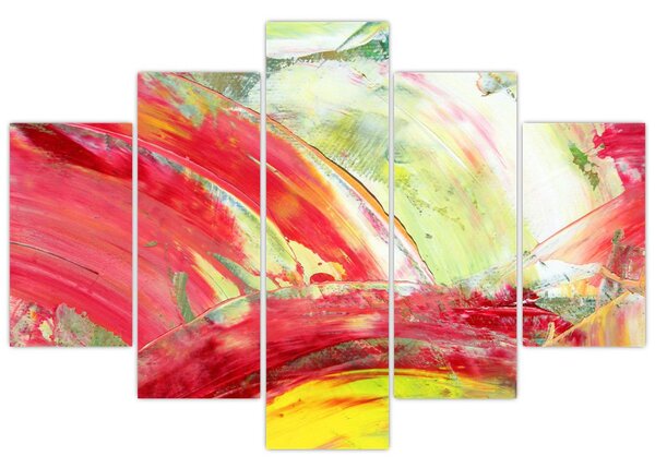 Slika apstrakcije - slikanje (150x105 cm)