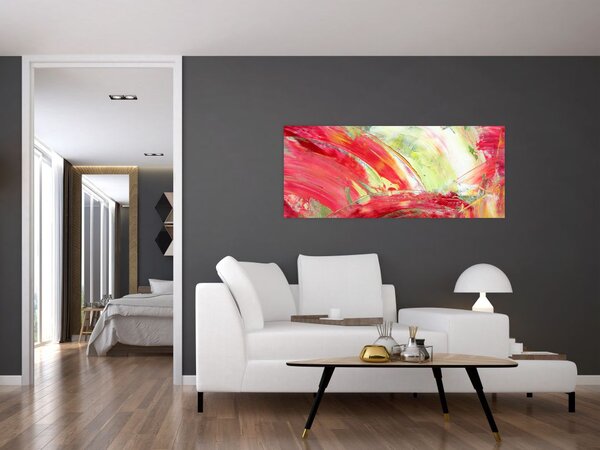 Slika apstrakcije - slikanje (120x50 cm)