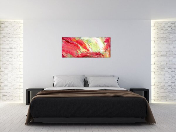 Slika apstrakcije - slikanje (120x50 cm)