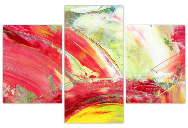 Slika apstrakcije - slikanje (90x60 cm)