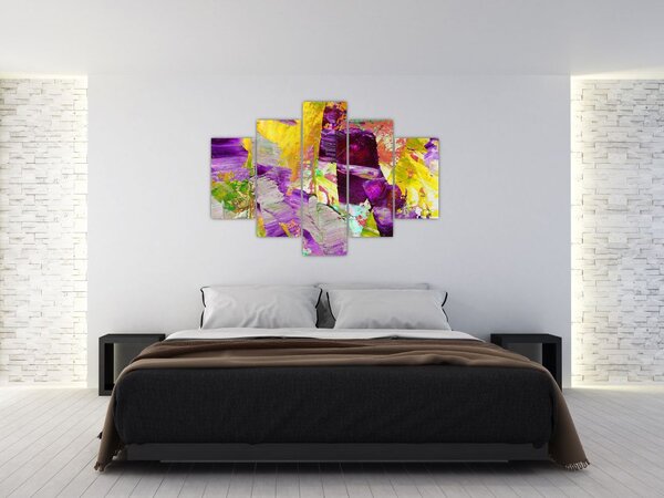 Slika apstrakcije - slikanje (150x105 cm)