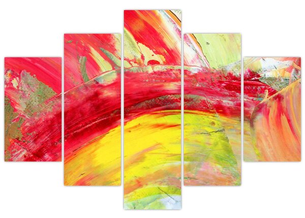 Slika apstrakcije - slikanje (150x105 cm)