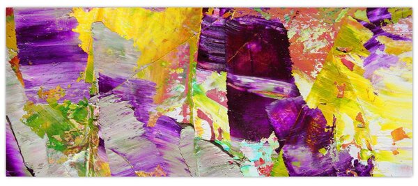 Slika apstrakcije - slikanje (120x50 cm)