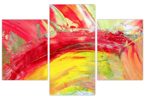 Slika apstrakcije - slikanje (90x60 cm)