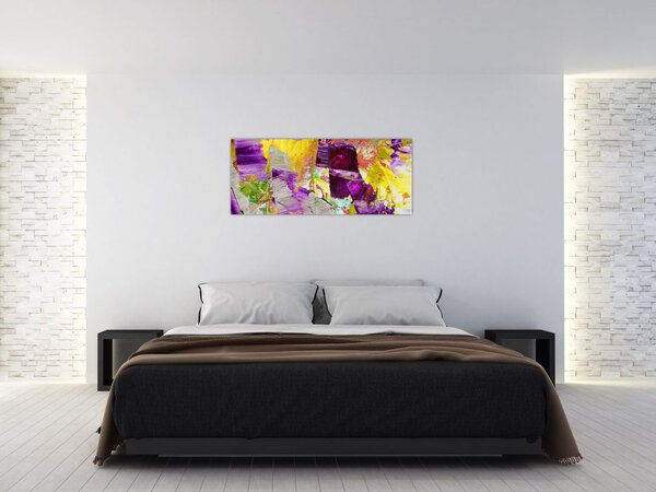 Slika apstrakcije - slikanje (120x50 cm)