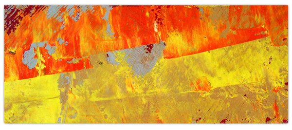 Slika apstrakcije - slikanje (120x50 cm)