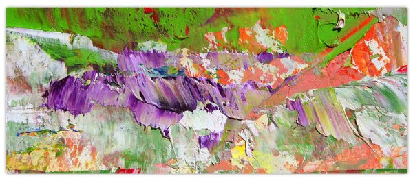Slika apstrakcije - slikanje (120x50 cm)