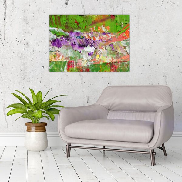 Slika apstrakcije - slikanje (70x50 cm)