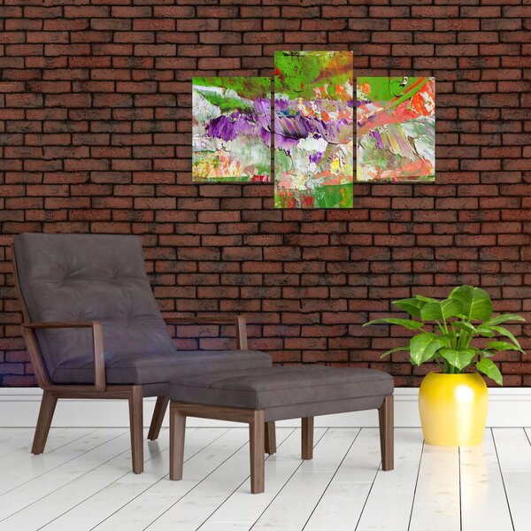 Slika apstrakcije - slikanje (90x60 cm)