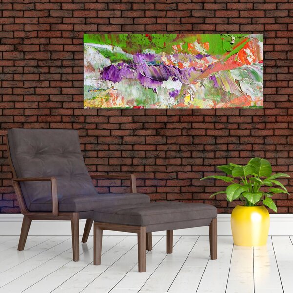 Slika apstrakcije - slikanje (120x50 cm)