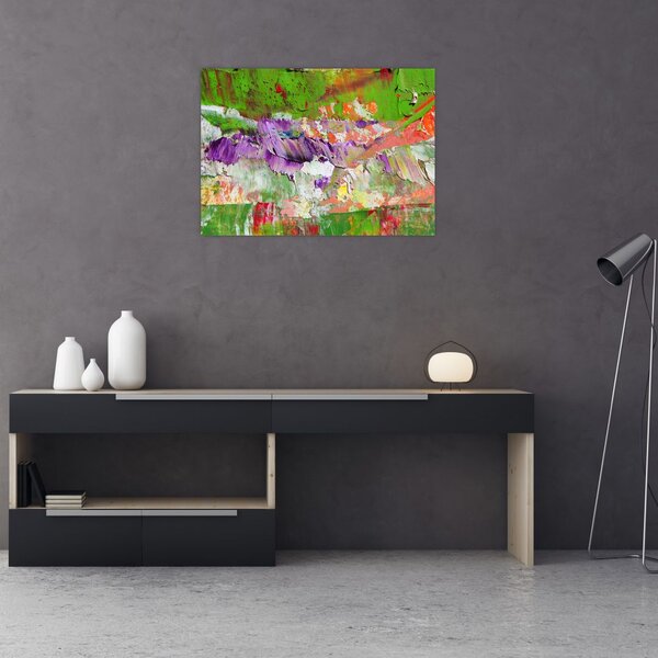 Slika apstrakcije - slikanje (70x50 cm)