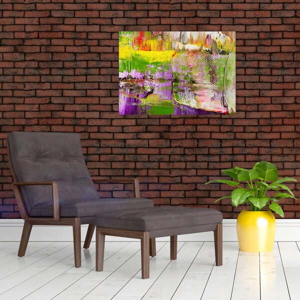 Slika apstrakcije - slikanje (70x50 cm)