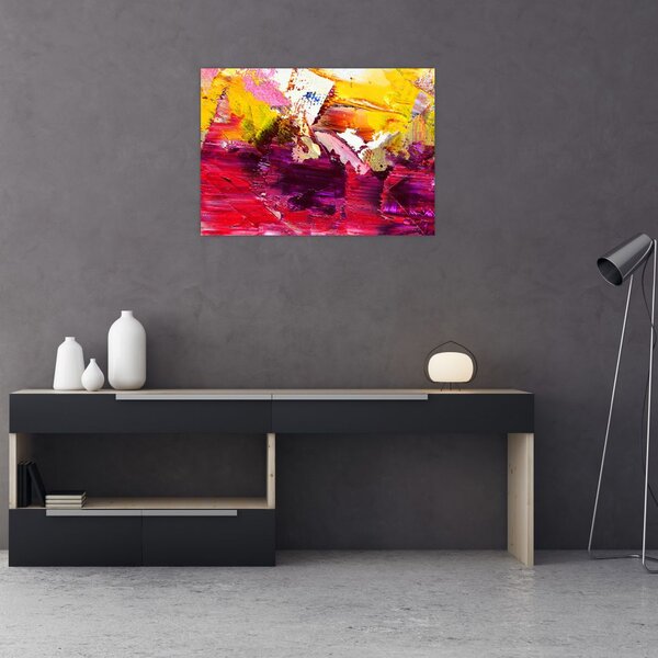 Slika apstrakcije - slikanje (70x50 cm)