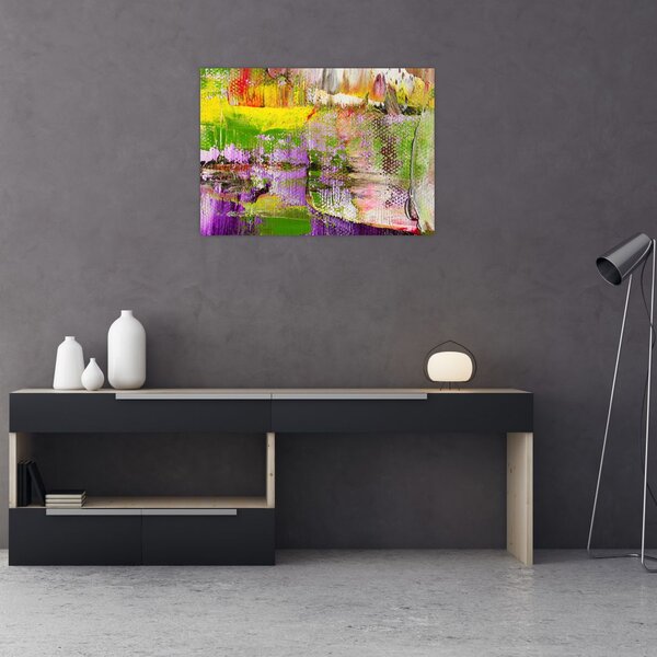 Slika apstrakcije - slikanje (70x50 cm)
