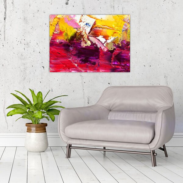 Slika apstrakcije - slikanje (70x50 cm)