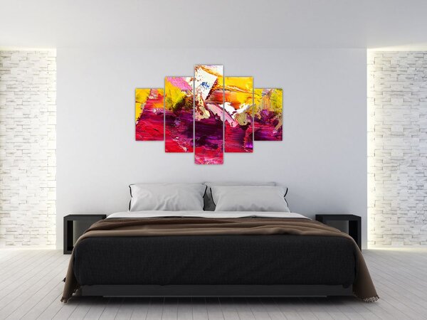 Slika apstrakcije - slikanje (150x105 cm)