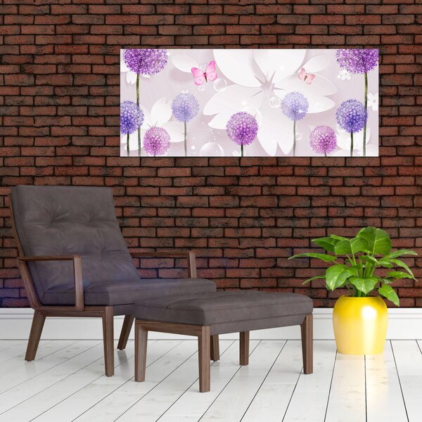 Slika - Na rijeci cvijeća (120x50 cm)