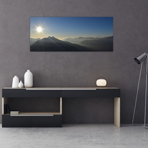 Slika - Iznad planinskih vrhova (120x50 cm)