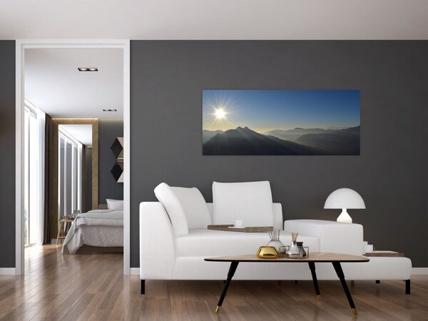 Slika - Iznad planinskih vrhova (120x50 cm)