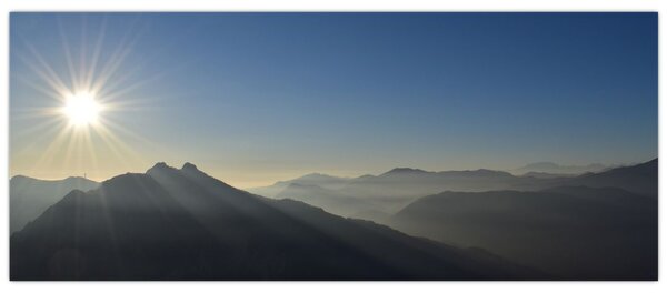 Slika - Iznad planinskih vrhova (120x50 cm)