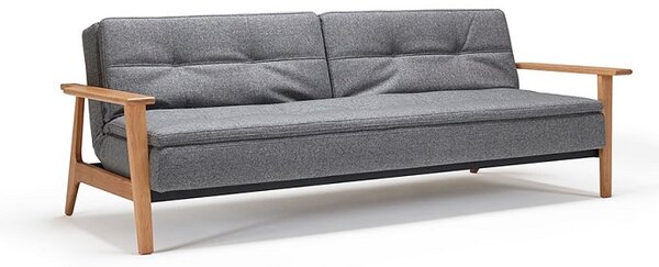 Kauč DUBLEXO SOFA BED s rukonaslonima-Svjetlo siva