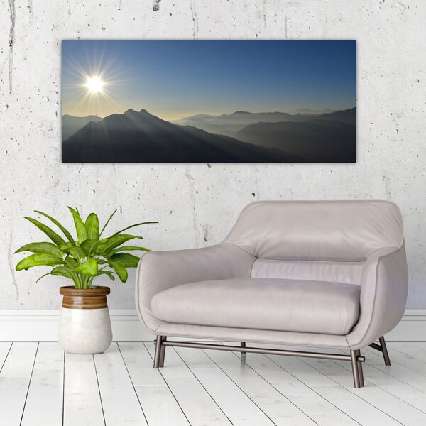 Slika - Iznad planinskih vrhova (120x50 cm)