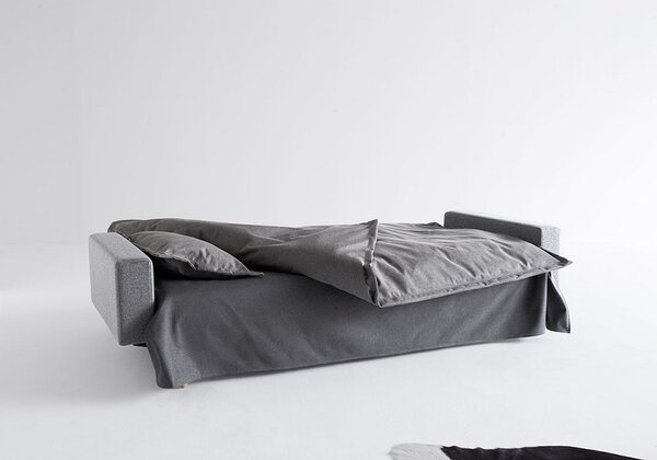 Kauč DUBLEXO SOFA BED s rukonaslonima i s svjeto drvenim nogicama