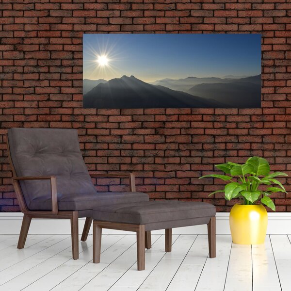Slika - Iznad planinskih vrhova (120x50 cm)