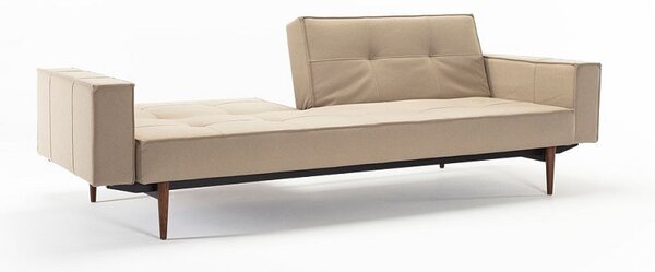 Kauč SPLITBACK SOFA BED s rukonaslonima i tamno stileto drvenim nogicama