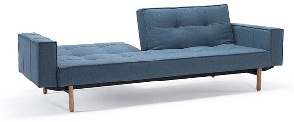 Kauč SPLITBACK SOFA BED s rukonaslonima i s svjetlo drvenim nogicama