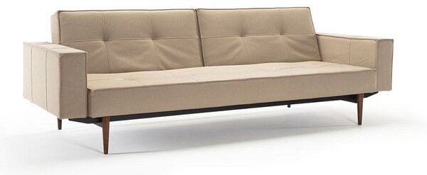 Kauč SPLITBACK SOFA BED s rukonaslonima i tamno stileto drvenim nogicama