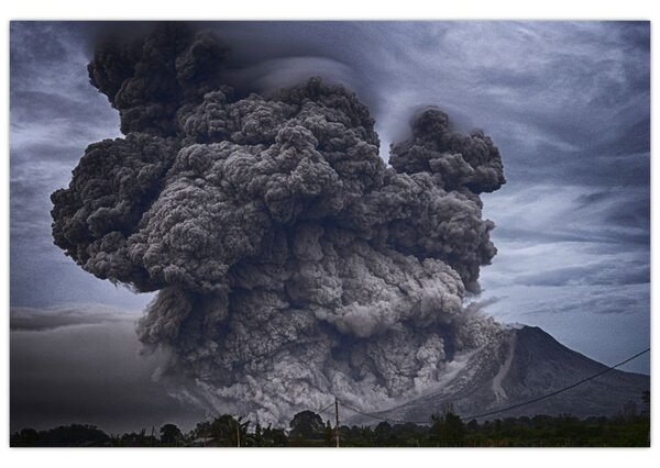 Slika - Erupcija vulkana (90x60 cm)