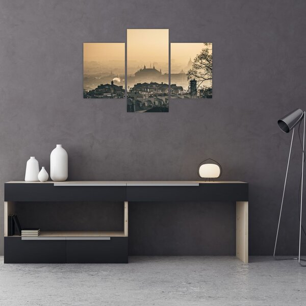 Slika - Grad pod maglom (90x60 cm)